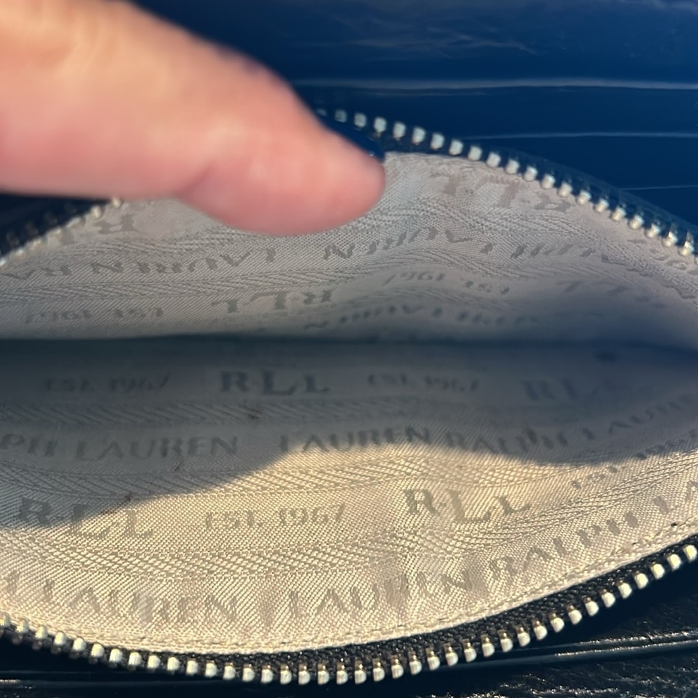 Lauren Ralph Lauren Zip-Around Leather Wallet - Picture 7 of 9